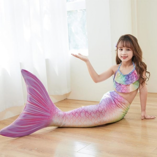 (3-5 years) mermaid swimsuit monofin mermaid fins children mermaids