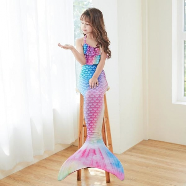 (3-5 years) mermaid swimsuit monofin mermaid fins children mermaids