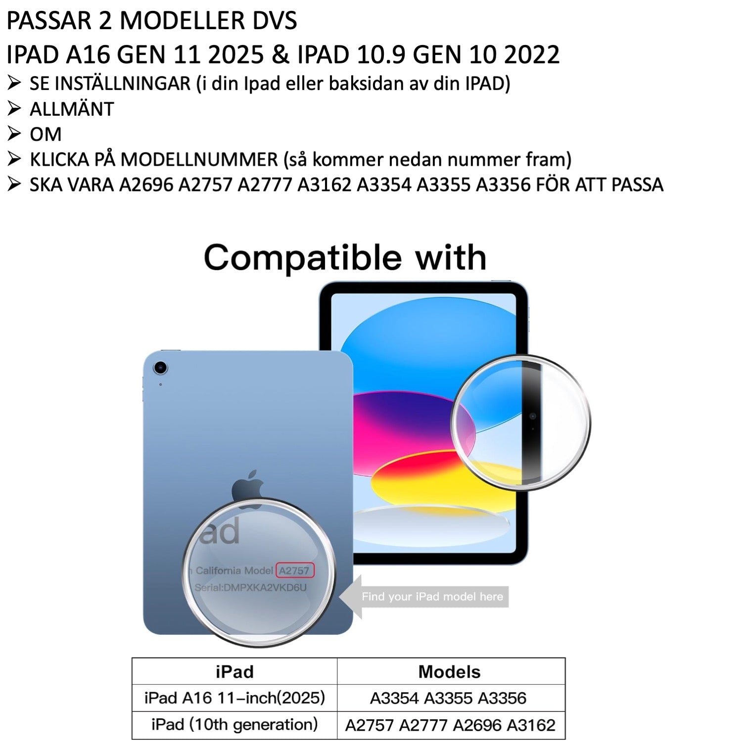 2-PACK iPad (A16) gen 11 2025 screen protector tempered glass 9H transparent