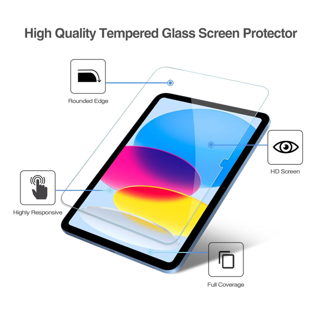 2-PACK iPad (A16) gen 11 2025 screen protector tempered glass 9H transparent