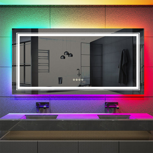 1050x500mm LED Bathroom Mirror Anti-fog Shatterproof