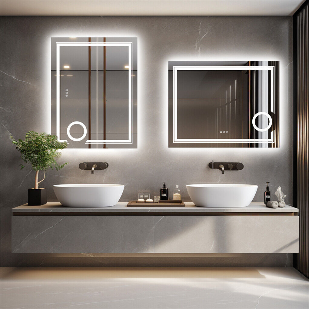 1050x500mm LED Bathroom Mirror Anti-fog Shatterproof
