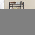Metal Garment Rack Coat Stand MDF & Iron Organizer