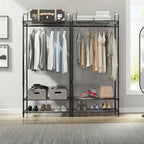Extra Large Iron Clothes Rack Garment Hanging Stand