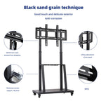 32-80 Rolling TV Stand with 2-Tier Shelf Adjustable Mount