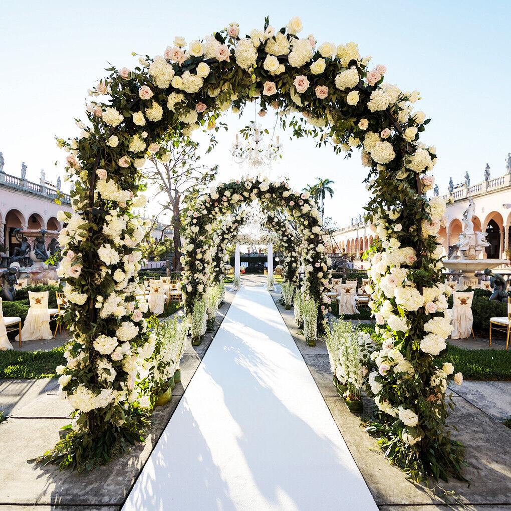 Metal Wedding Arch Garden Arbor Floral Stand Indoor/Outdoor