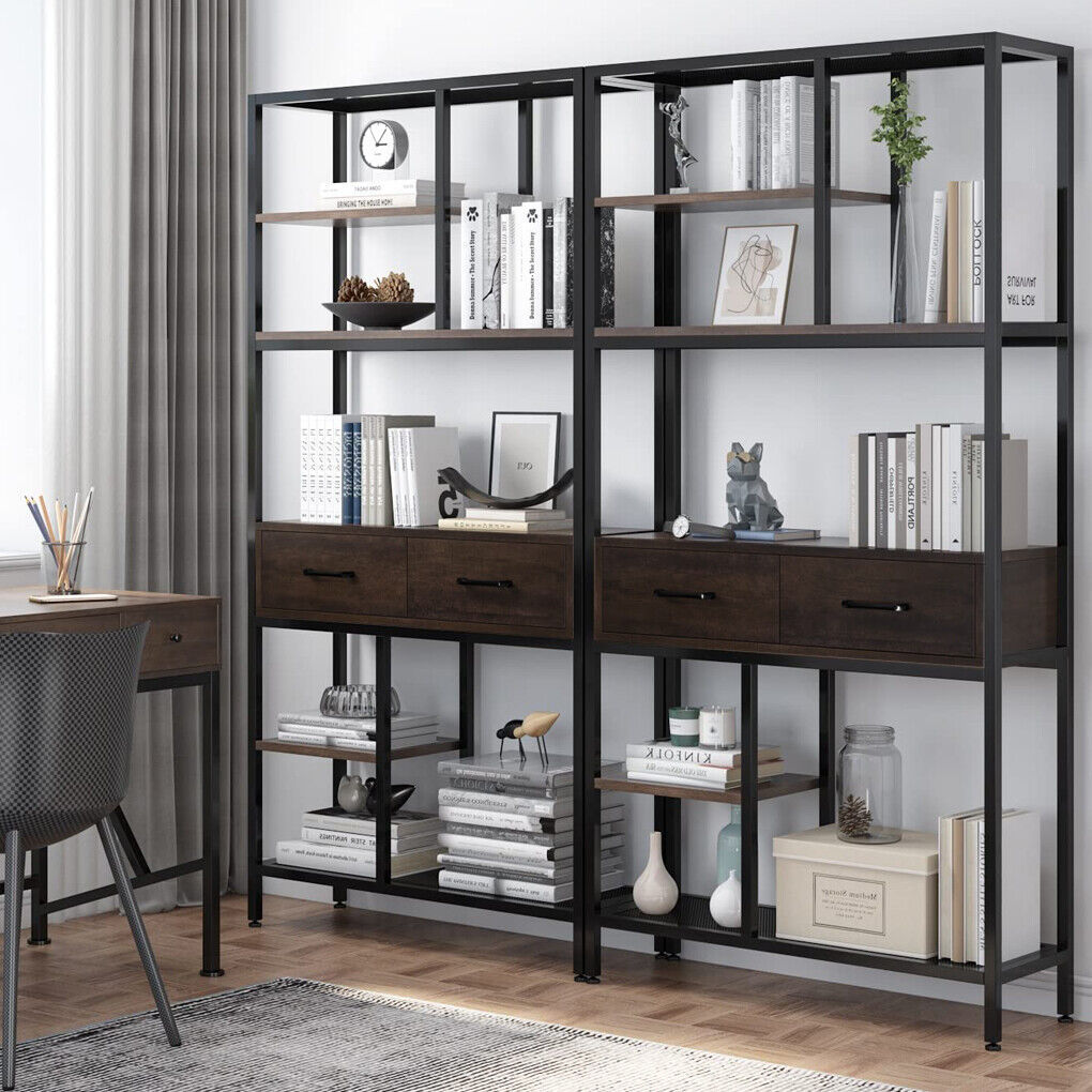 Rustic Accent Bookshelf 90CM Wide Plant Display Rack