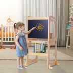 Wooden Toddler Step Stool Learning Tower Kitchen Safety