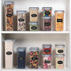 28-Piece Airtight Pantry Storage Containers with Lids for Kitchen Dry Food