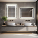 600x800mm LED Bathroom Mirror RBG Anti-Fog Aluminum
