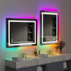 600x800mm LED Bathroom Mirror RBG Anti-Fog Aluminum
