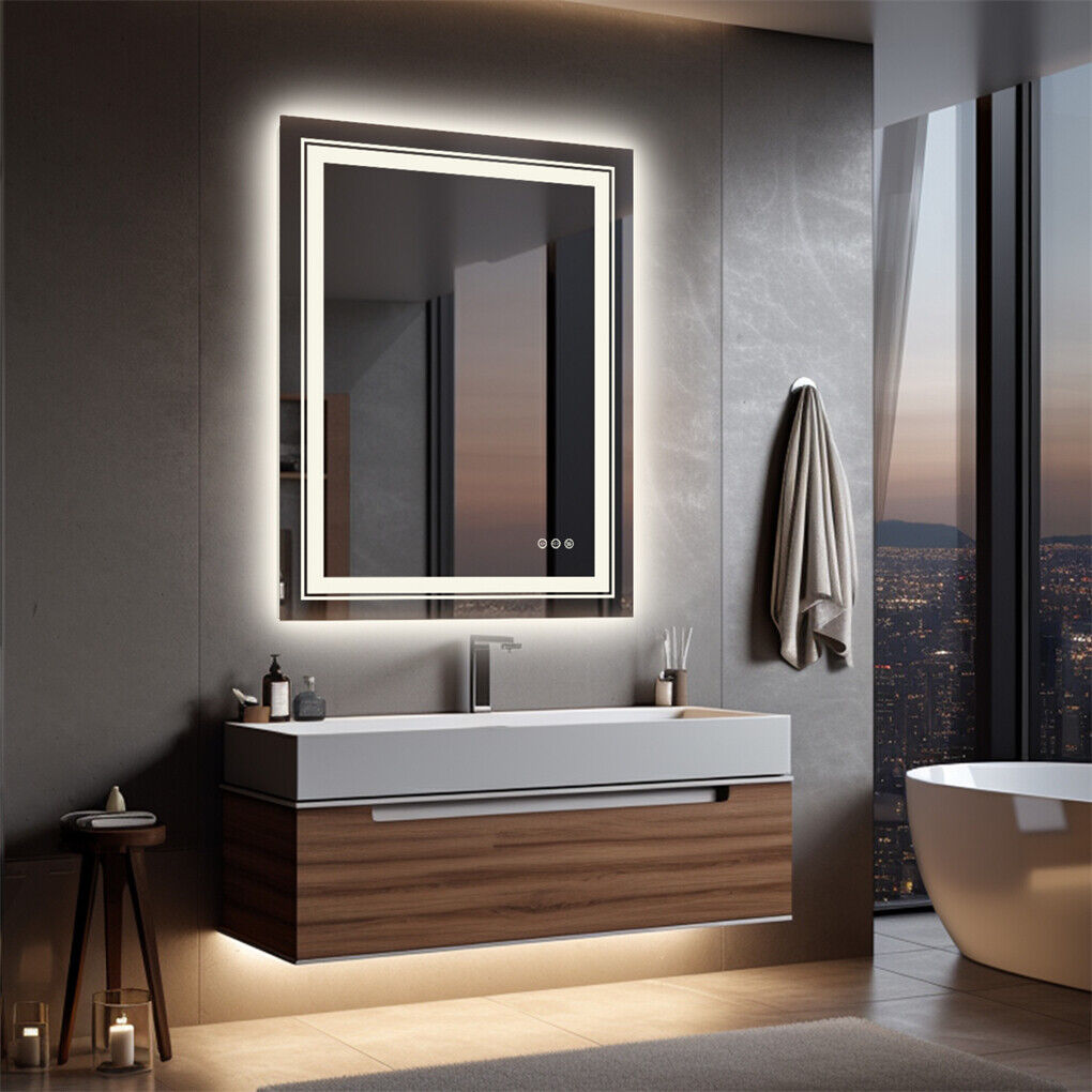1200x600mm LED Bathroom Mirror RGB Anti-Fog Shatterproof