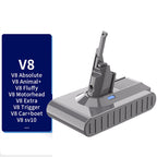 6800mAh Sony Cell Battery for Dyson V8 SV10 Vacuum Cleaner