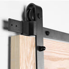 Sliding Barn Door Hardware Kit Heavy Duty Rust Resistant 2M