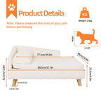 Medium 80x50x39cm Raised Dog Cat Bed Sofa Waterproof Portable