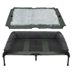 XL Elevated Dog Bed 110x80x28cm Foldable Raised Pet Cot Indoor Outdoor