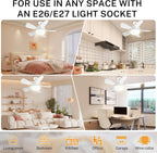 16.5 Ceiling Fan with LED Light 3-Speed Remote Control