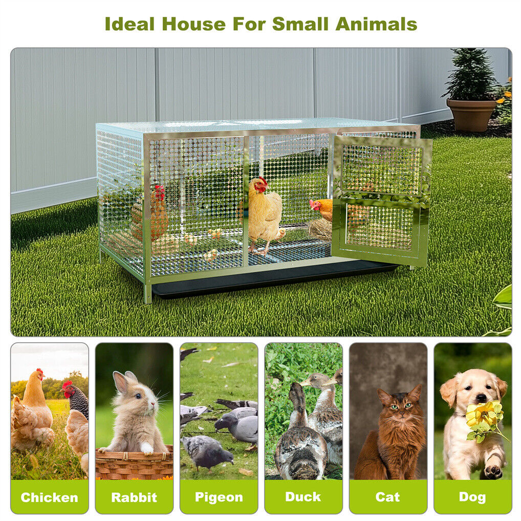 Stainless Steel Chicken Coop XL House/Coop