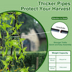 XL Heavy Duty Garden Trellis for Climbing Plants with Netting