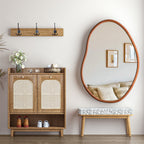 Small Art Deco Asymmetrical Wall Mirror 56x82cm