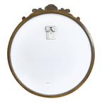 Baroque Antique Round Wall Mirror, Ornate D?cor, 90 x 94.5cm