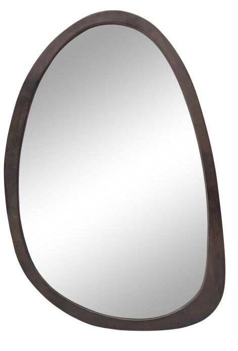 Antique Wooden Wall Mirror HD Odd Shaped Home D?cor 50x70cm