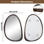 Antique Wooden Frame Wall Mirror HD 60x90cm