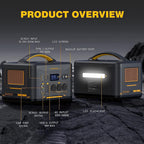 Jump 1000 1000W 1408Wh Power Station + 110W Solar Panel