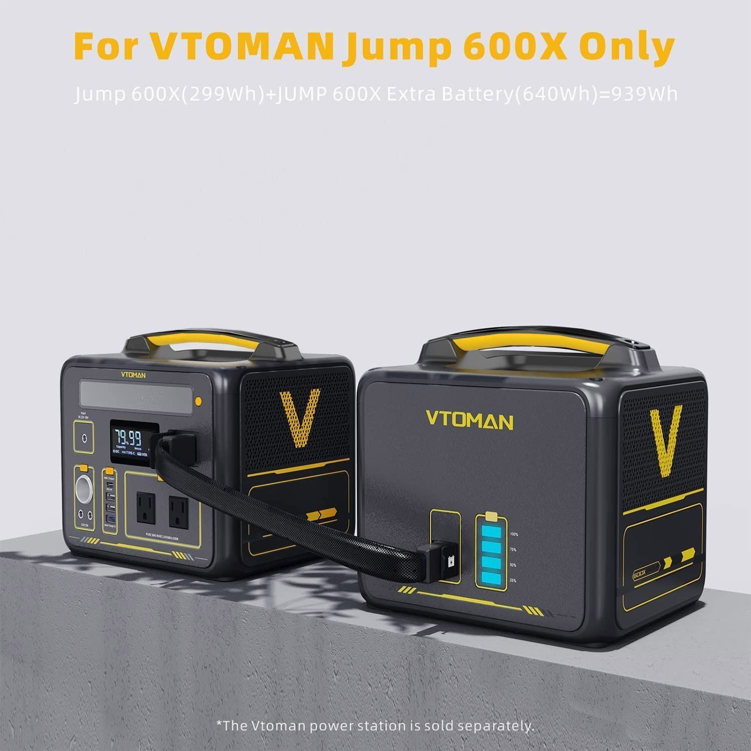 640Wh Solar Expansion Battery LiFePO4 BMS Jump 600X
