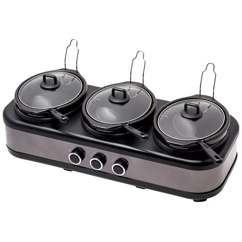 Westinghouse Slow Cooker Ceramic Pots 3 x 2.5L