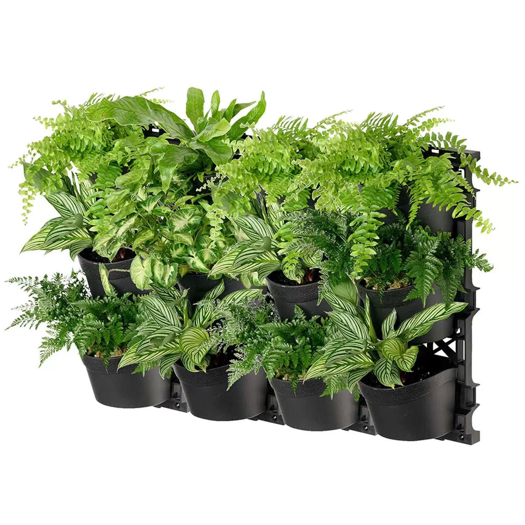 Tri vertical garden with 4 frames and 12 pots