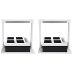 2 x Herb Lamp LED 4 Pot Grower 37 x 22 x 36cm