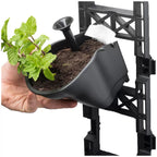 Quint vertical garden with 3 frames and 15 pots