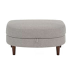 Accent Chair with Storage Ottoman