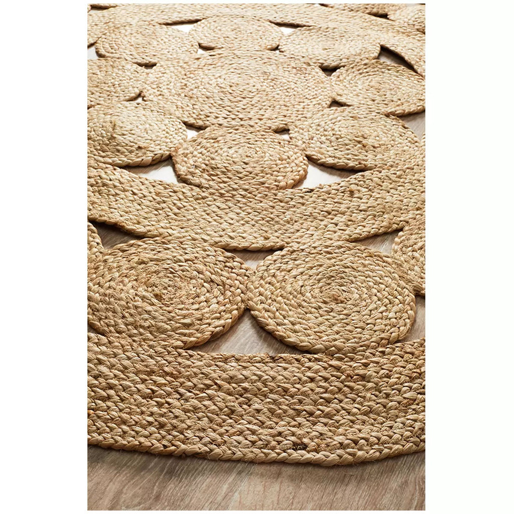 Atrium pilu natural rug 150 x 150cm