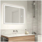 Aurea integrated led plug in wall mirror