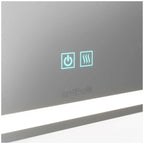 Aurea integrated led plug in wall mirror