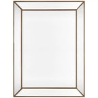 Zeta wall mirror large antique gold