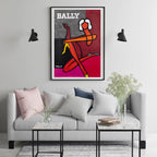 Wall Art 90cmx135cm Fashion Woman Black Frame Canvas