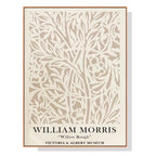 Wall Art 90cmx135cm William Morris Neutral Wood Frame Canvas