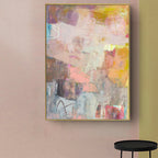 Wall Art 100cmx150cm Lann II Gold Frame Canvas