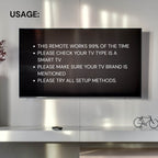 Tooleroo Universal Smart TV Remote Control Compatible With Sharp LG and more