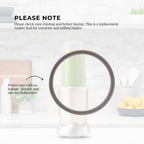 For Nutribullet Short Cup + Fliptop Lid + Grey Seal - For 900 and 600 Models