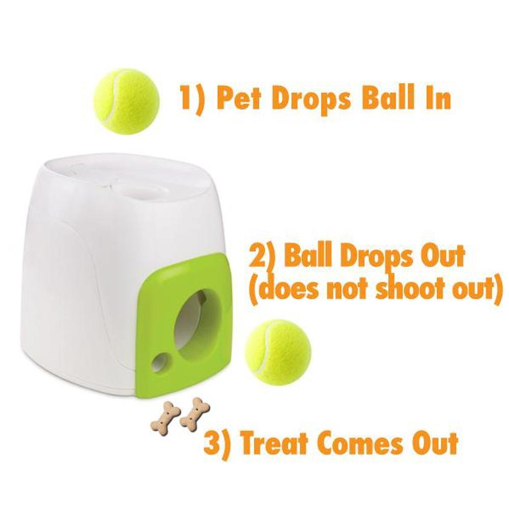 AFP Interactive Treat Reward Dog Toy - Enrichment Play Ball Drop Snack Dispenser