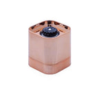 Orku Single Salt or Pepper Grinder 180ml – Glass Manual Mill with Rose Gold Lid