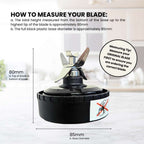 For Nutri Ninja 5 Fin Extractor Blade Replacement Compatible with QB3000 Series
