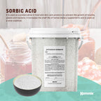 Kemmie 500g Potassium Sorbate Food Grade Granules Tub Preservative E202 Cosmetic
