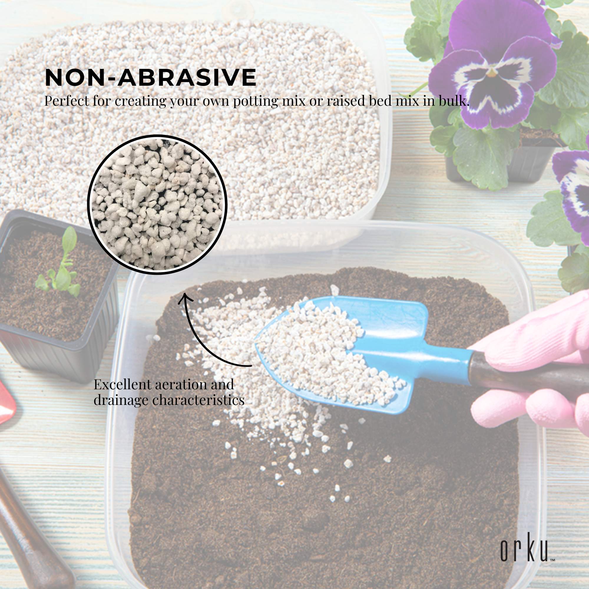 100L Organic Perlite Coarse Premium Soil Expanded Medium Plants Hydroponics Bulk