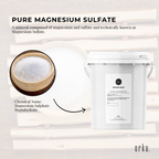 Orku 1.3kg Epsom Salt Tub - Magnesium Sulphate For Bath Skin Body Skin Care