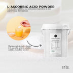 Orku 1.3Kg Vitamin C Powder in Tub Pure L-Ascorbic Acid - USP Grade Non-GMO